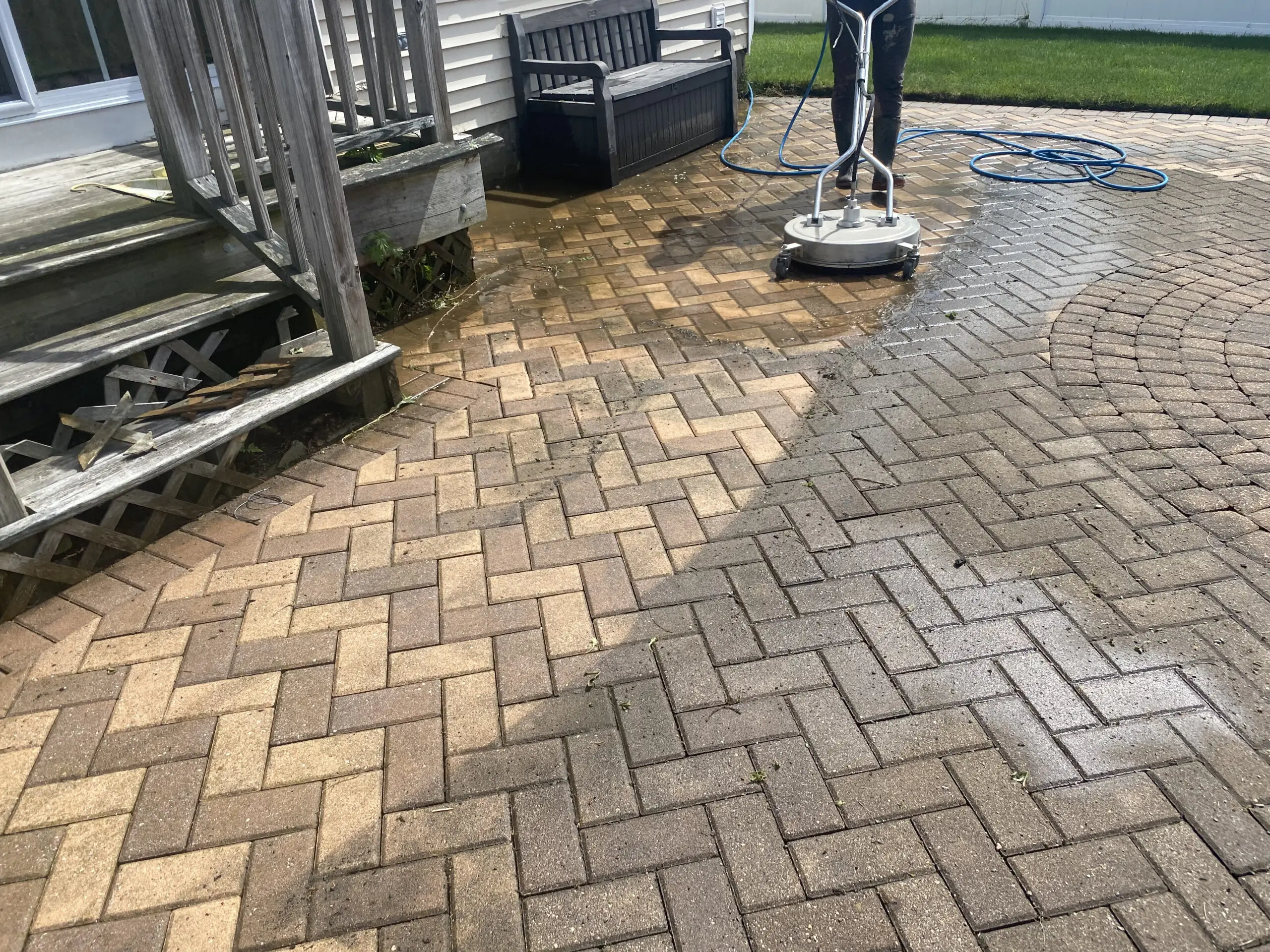 Pressure washing project