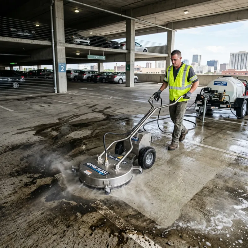 Residential Concrete Cleaning